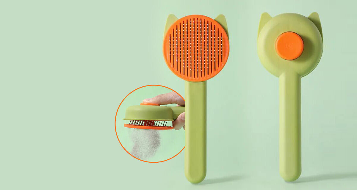 Щётка-пуходёрка<br>с очистителем